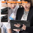 thumbnail image 3 of XYX Case for Samsung Galaxy Tab S9+ 12.4 inch SM-X810/SM-X816B with 360 Degree Rotating, Hand Strap, Shoulder Strap, Black, 3 of 7