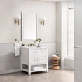 thumbnail image 4 of James Martin Vanities 330-V30-BW-3WZ 30 in. Breckenridge Single Vanity with 3CM White Zeus Top  Bright White, 4 of 7