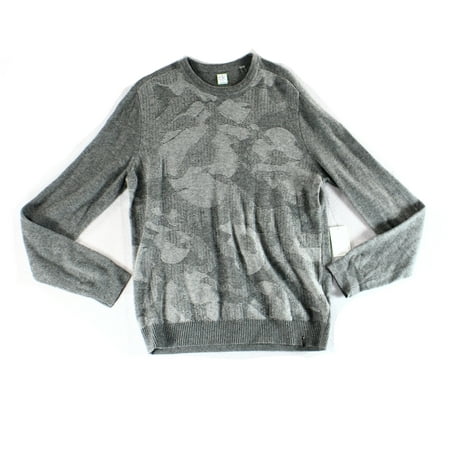 Calvin Klein NEW Gray Mens Size Medium M Knit Crewneck Wool Sweater
