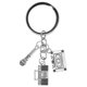 thumbnail image 1 of Llavero con micrófono colgante, llavero de música para amantes de la música, mini llavero con micrófono, llavero decorativo, colgante para bolso, mochila, llavero para recuerdo de fiesta, 1 of 4