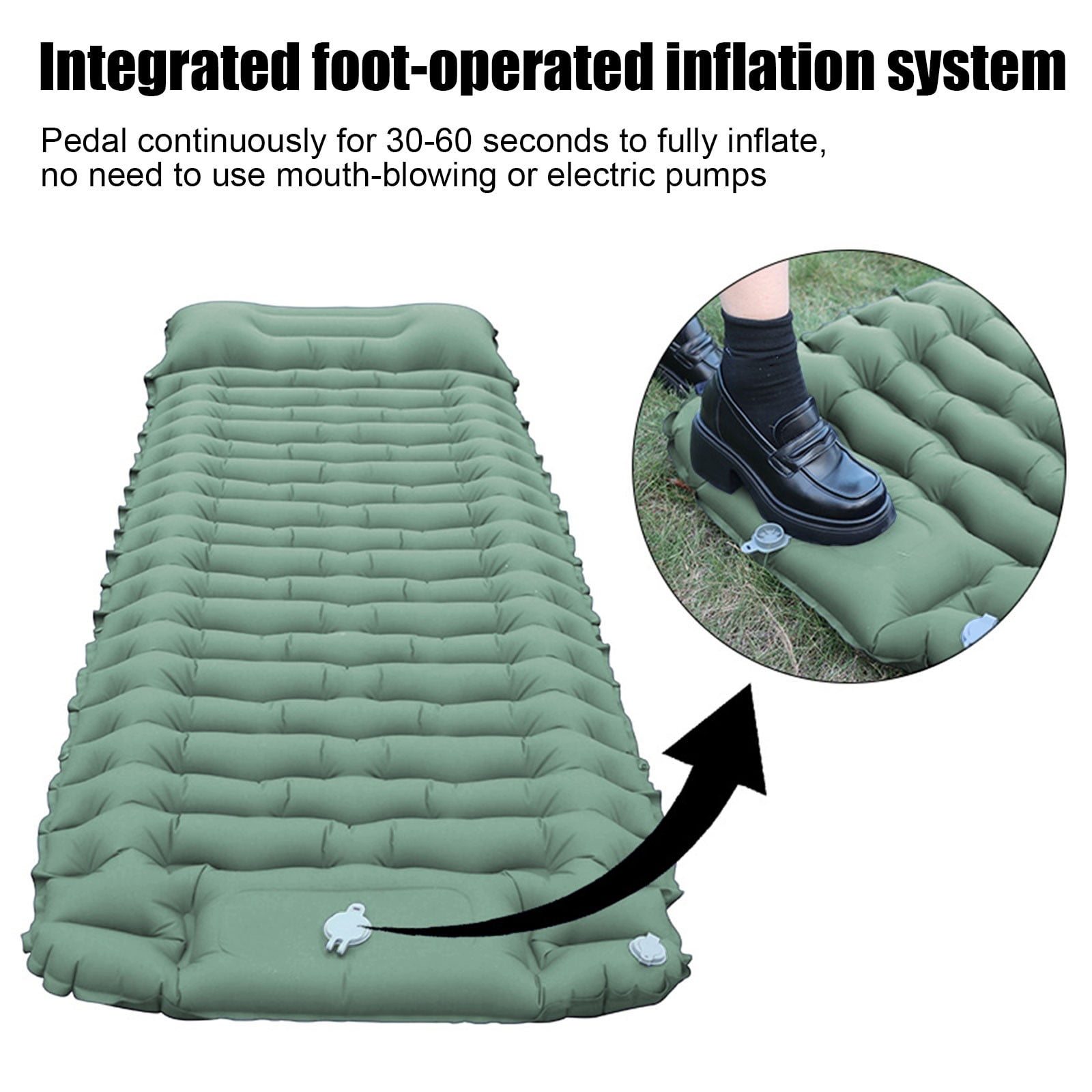 up to 65% off karymi Outdoor Inflatable Mat Very Light Nylon Foot Pad Portable Sleeping Mat Inflatable Bed Camping Hiking Tent Mat Sports and Outdoors