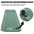 thumbnail image 4 of QISIWOLE Inflatable Camping Sleeping Pad, Extra Thickness 4 Inch Sleeping Mat with Built-in Pump, Compact & Ultralight Camping Air Mattress for Backpacking Hiking Tent Traveling, 4 of 7