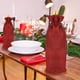 thumbnail image 5 of Bolsa de vino de arpillera con cordón, 12 Uds., 16 X 36cm, roja, reutilizable para decoración de botellas de vino para bodas, fiestas y vacaciones Rojo Verde Cocina, Decoración y Otros, 5 of 5