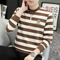 thumbnail image 3 of Men's Striped Versatile Printing Long Sleeve Sweatshirt, 3 of 8
