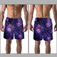 thumbnail image 3 of luoweisi Men's Beach Shorts Quick Dry Swim Trunks with Mesh Lining Halloween Spider Web S, 3 of 5