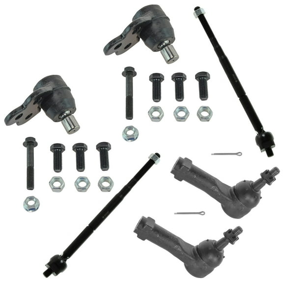 TRQ 6pc Kit Lower Ball Joint Inner Outer Tie Rod End LH RH Set for Cobalt Ion G5 PSA59820