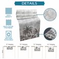 thumbnail image 7 of Table Runners 120 Inches Long Dress Scarves, Palm Trees Farmhouse Coffee/Dining/Kitchen Table Runner for Living Room, Black Grey Tropical Plants Summer Forest 13x120 Inch, 7 of 7