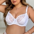 thumbnail image 1 of MHFRRA Compression Bra Women's Double Lace Lingerie Plus Size Bra 110D, 1 of 8