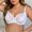 White, variant on Women's Double Lace Plus Size Bra Beige 90D