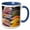 Blue/White, variant on 3drose, Rainawari, Srinagar, Jammu, Kashmir, India. Dried Lentils at Market., 15oz Mug