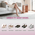 thumbnail image 3 of Bukihome 6 Pairs Soft Gel Heel Grips Anti Slip Blister Prevention Heel Pads for High Heels Flats Shoes,Black, 3 of 6