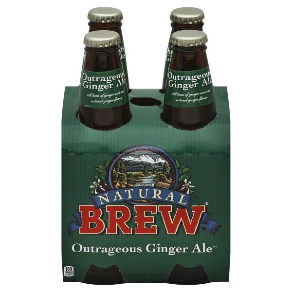 Natural Brew Outrageous Ginger Ale, 4 Pack