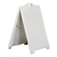 thumbnail image 4 of M&T Displays Double Sided Sandwich Board Street SignPro 24x36 inch White A-Frame Sidewalk Sign, 4 of 5
