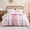 Pink, variant on 100% Cotton Tufted Duvet Cover Set Queen 3 Pieces Pink Boho Chic Farmhouse Bedding Set with Zipper Closure and Ties Mid Century Modern Comforter Cover All Seasons