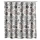thumbnail image 5 of Cortina de ducha NQ mandala gris 180 x 180 cm poliéster lavable a máquina con 12 ganchos, 5 of 5