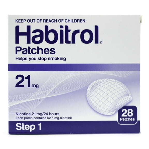 STEP 1 Habitrol (28 count) Transdermal Patch 21mg, 24 hr, Quit Smoking Aid