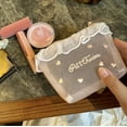 thumbnail image 6 of Cute Makeup Bag  Cosmetic Bag for Purse  Aesthetic Make Up Bag Bow Aesthetic Bag (Pink), 6 of 9