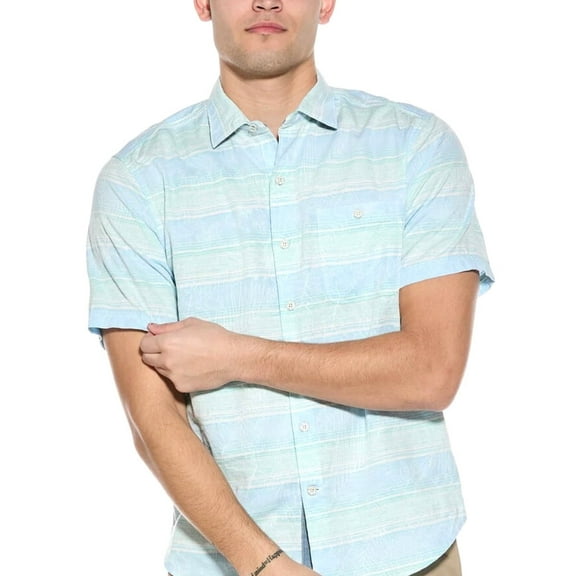 Tommy Bahama Sardinia Stripe Shirt in Horizon Blue S/P