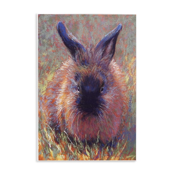 Stupell Industries French Country Abstract Stippled Rabbit Wall Plaque Art, 10 x 15, by Rita Kirkman