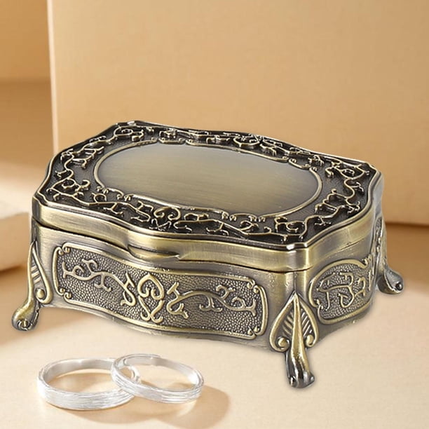 Caja de joyería, joyero, caja de regalo con tapa abatible, diseño coleccionable, organizador decorativo para collares y pulseras para niñas, damas y