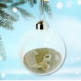 thumbnail image 2 of Beach Sand and Shells Glass Ornament - Coastal Ocean Decoration, 2 of 5