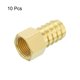 thumbnail image 3 of Conector de manguera de latón Uxcell, conector de manguera hembra 3/4' Barb x 1/2' NPT 10, 3 of 6