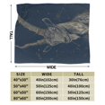thumbnail image 3 of Mystical Capricorn Goat Throw Blanket, Celestial Star Constellation Art for Astrology Lovers & Adult Birthday Gift 60x50, 3 of 6