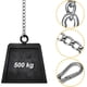 thumbnail image 4 of Cadena colgante resistente para uso en interiores y exteriores, kit de acero inoxidable con dos mosquetones, longitud ajustable, gran capacidad de carga para hamacas y sillas colgantes., 4 of 5
