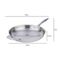 thumbnail image 2 of Meyer SuperSteel Tri-Ply Clad Stainless Steel 32cm/12.5" Fry Pan, Skillet, Made in Canada, 2 of 3
