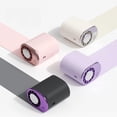thumbnail image 2 of 2026 Car Clip on Air Conditioner Fan with LED Display, Portable Mini Cooling System for Auto Vehicle, USB Rechargeable Battery Powered Gadget, 360° Rotation Adjustable 199 Speeds Truck Tent,Purple, 2 of 9