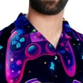 thumbnail image 5 of Game Controller Men's Short Sleeve Beach Shirts, Casual Printed Button Down, Summer Unisex Spread Collar Tops, 5 of 6