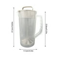 thumbnail image 3 of 2 Quart 64oz Mixing Pitcher with Plunger Lid and Drink Pitcher for Juice Tea Milk Lemonade Beverage Easy Mix Container Powdered Milk Shaker Wide Mouth Pitcher, 3 of 9