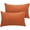Autumn Orange, variant on Luxclub Luxury Standard Size Wrinkle Free Cooling Pillow Cases, Queen, Medallion Gold, 2 Pack