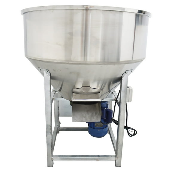 Stainless Steel Feed Mixer Granular Plastic Mixer Wet and Dry Mixing Machine 200kg/440Lbs