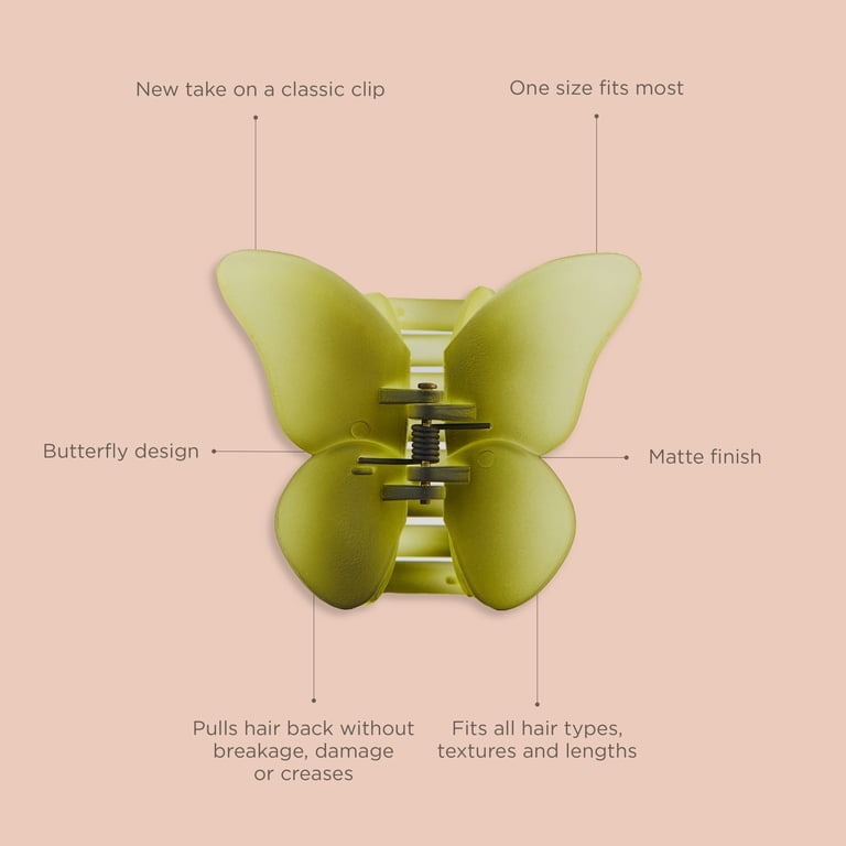 Hairitage Large Butterfly Claw Hair Clip - Green Ombre  display picture 2