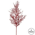 thumbnail image 3 of Vickerman 28" Red Onoclea Glitter Wild Huck Artificial Christmas Spray. Includes 6 sprays per pack., 3 of 3