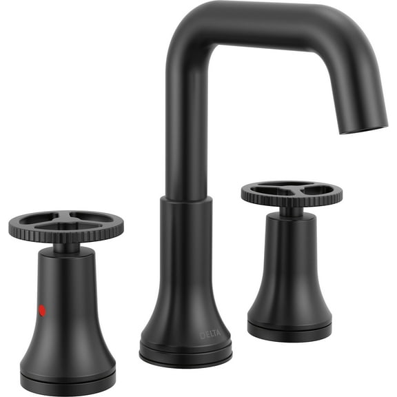 Delta 35547-Mpu-Dst Trinsic 1.2 GPM Widespread Bathroom Faucet - Black