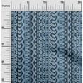 thumbnail image 2 of oneOone Rayon Medium Blue Fabric Asian Block Quilting Supplies Print Sewing Fabric By The Yard 56 Inch Wide, 2 of 4