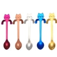 thumbnail image 1 of WHEANG Cuillère Chat Manche Court Cuillères Coutellerie Café Outils pour Boire Gadgets de Cuisine, 1 of 8