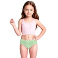 thumbnail image 4 of Little Girl's Bikini Sets Two Piece Swimsuit UPF 50+ Sun Rash Guard And Swim Shorts For Beach Pool Summer Swimwear Size 6-7T, 4 of 8