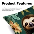 thumbnail image 2 of Sloth Luxurious Velvet Pillow Covers with Unique Patterns - Set of 2, 16x16, 18x18, 20x20 Inches for Throw Pillow Inserts - Ideal for Home Decor and Gifts, 2 of 6
