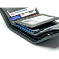 thumbnail image 2 of RFID Blocking Premium Leather enter Flap Trifold Wallet Center Flap, 2 of 11