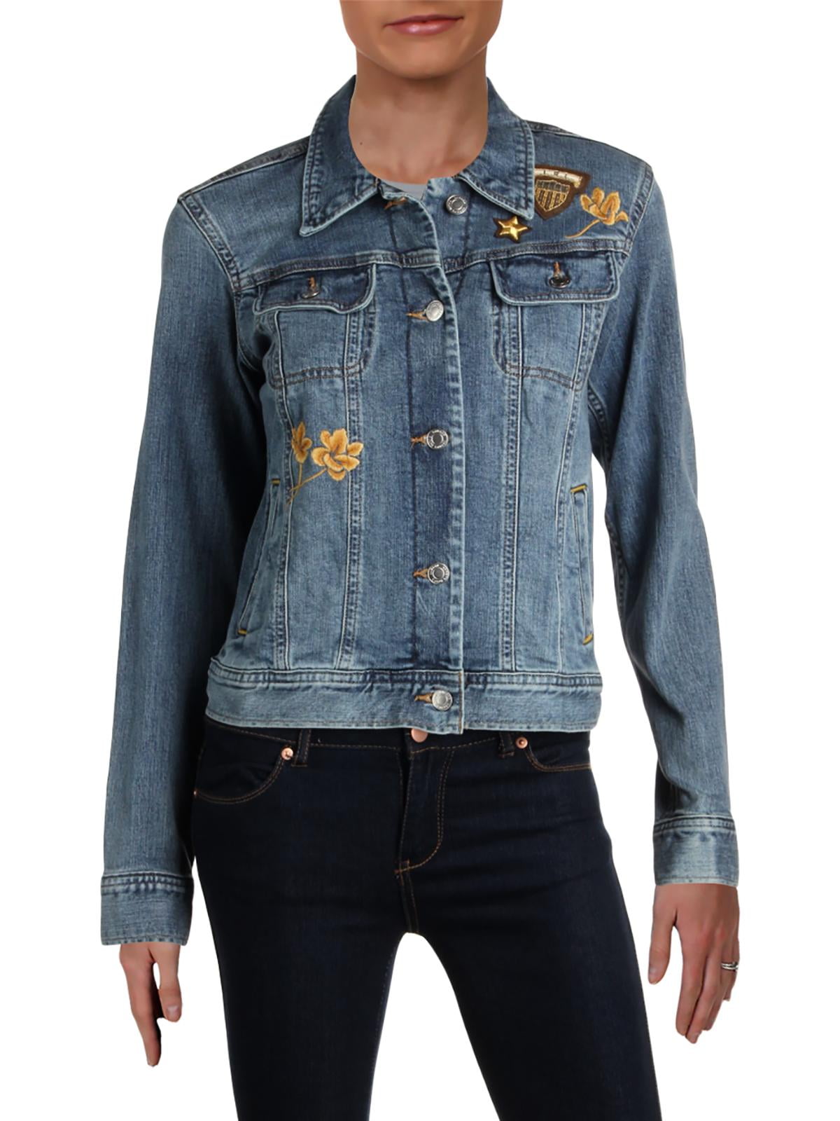 ralph lauren embroidered denim jacket