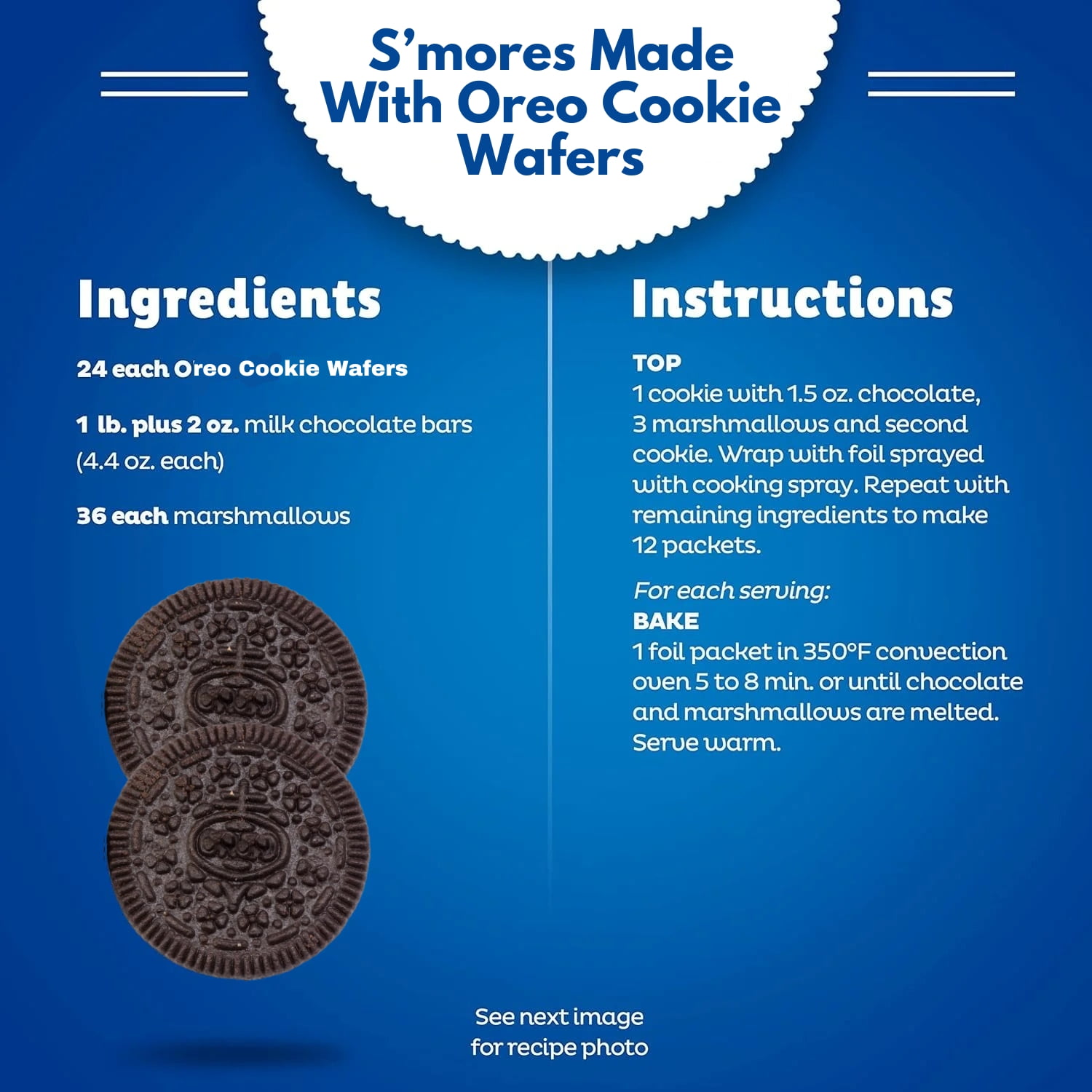 Oreo Cookie Wafers 3" Wide Cookies 2 Lb No Cream