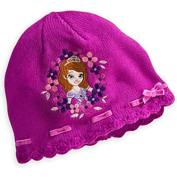 Disney Store Sofia Knit Hat and Glove for Girls XS/S (3-6)