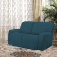 thumbnail image 2 of Easy-Going Stretch Loveseat Recliner Sofa Slipcover with Pocket Couch Cover for 2 Cushion Couch, Deep Teal (Loveseat not included), 2 of 6
