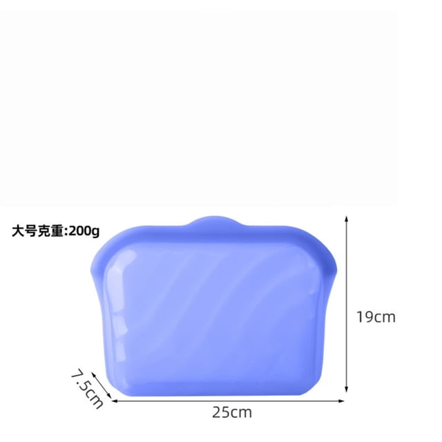 Vwrxbz Microwave Safe Silicone Food Storage Bag Reusable Freezer Bag Airtight Leakproof Seal Freshness Bag