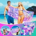 thumbnail image 5 of NSESSHome Microfiber Thin Beach Towel Lightweight Oversized Extra Large Sand Free Towels Quick Dry for Travel Pool Yoga Gym Sports Beach Accessories Vacation Essential Gift - 60x30 Inch, 5 of 6