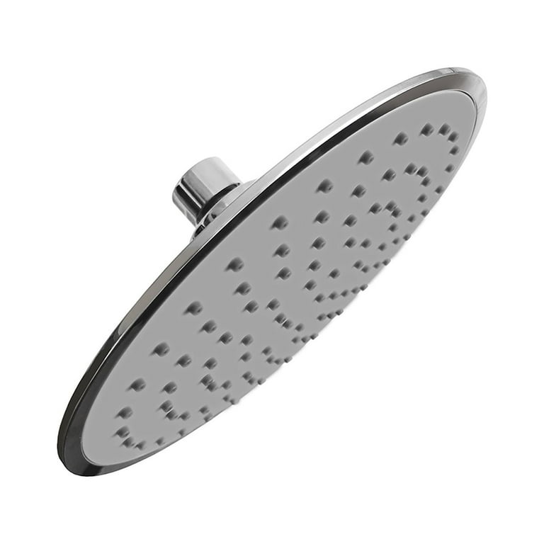 1-Spray Setting 8 in. Single Wall Mount Fixed Adjustable Shower Head in Chrome