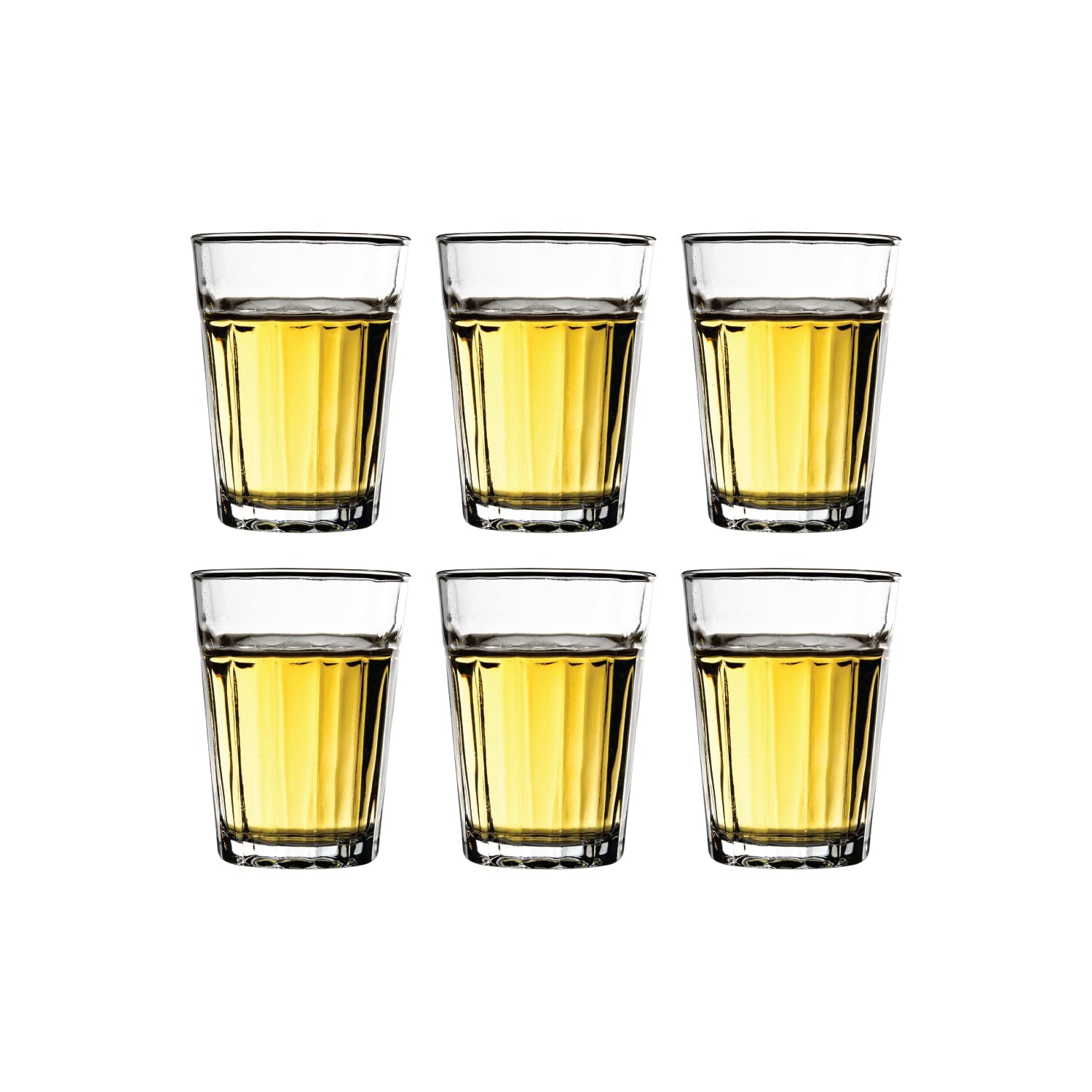 Madison - 4.75 Ounce Drinking Glasses  Great for Children, Tasting, and  Small Portions – Thick and Durable – For Water, Juice, and Soda –  Dishwasher Safe – Set of 6 Small Glass Tumblers – 2.1” x 3.9” 